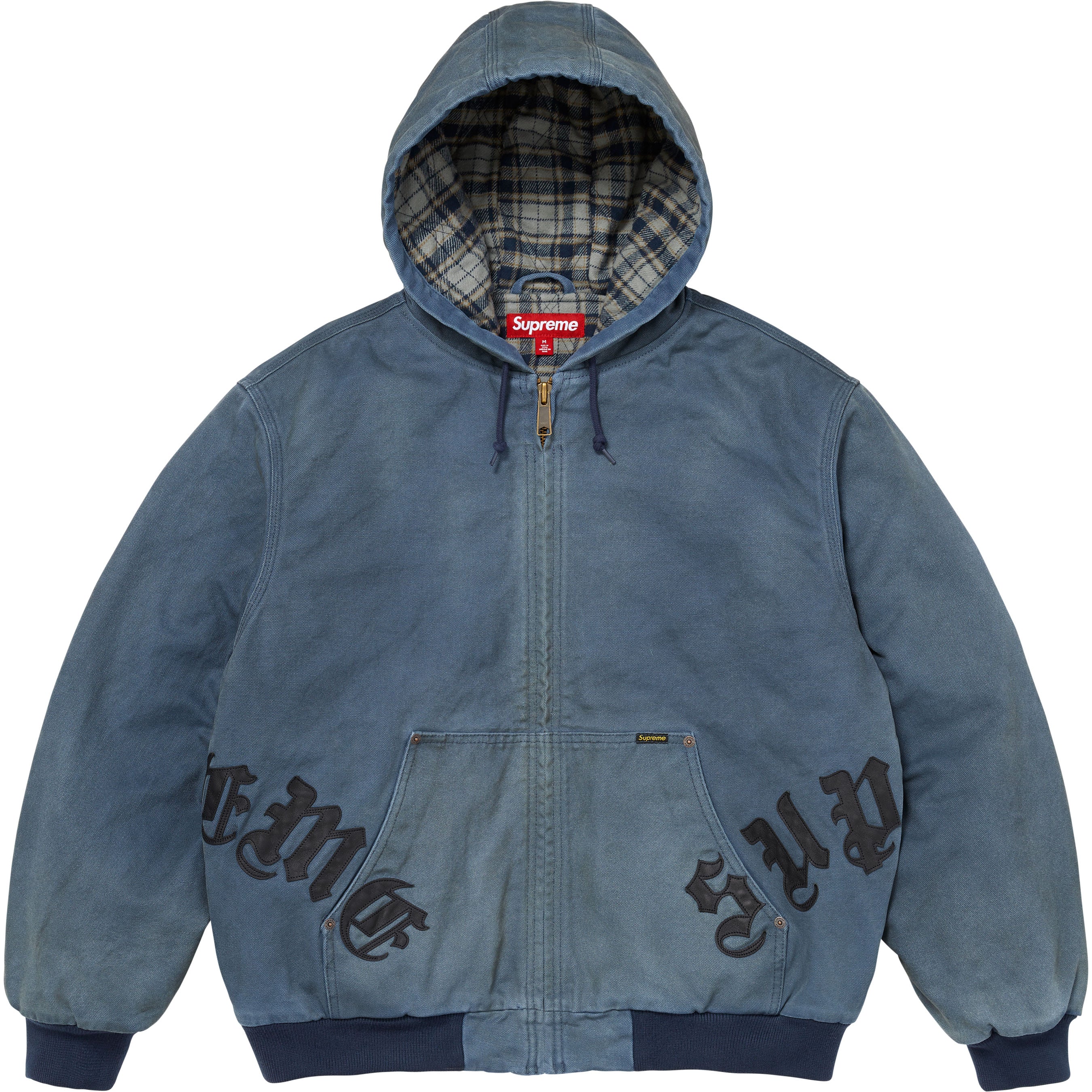 Leather Appliqué Hooded Work Jacket - Shop - Supreme