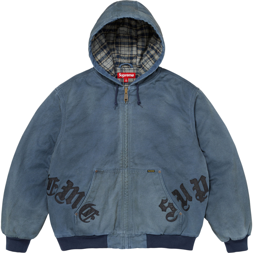 Leather Appliqué Hooded Work Jacket - Shop - Supreme