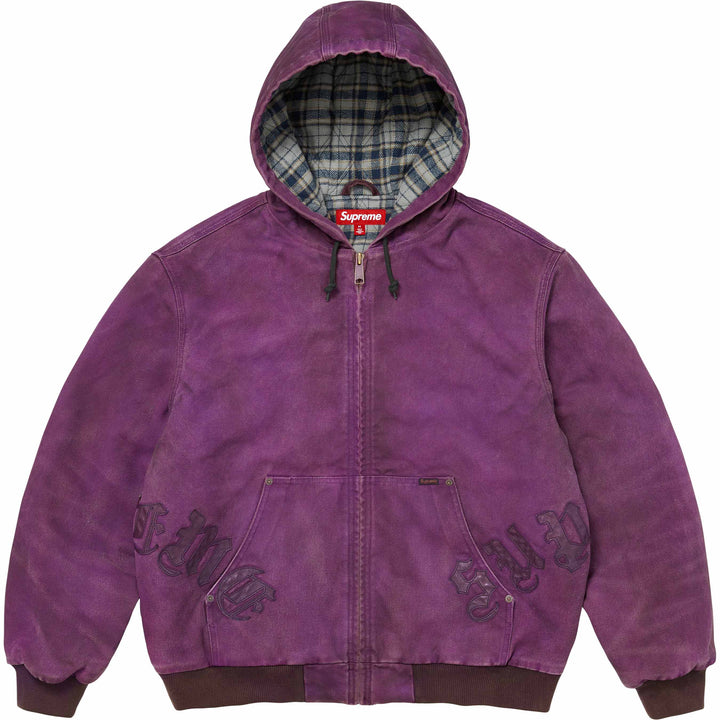 supreme ブルゾン Leather Appliqué Hooded Work Jacket - Shop - Supreme