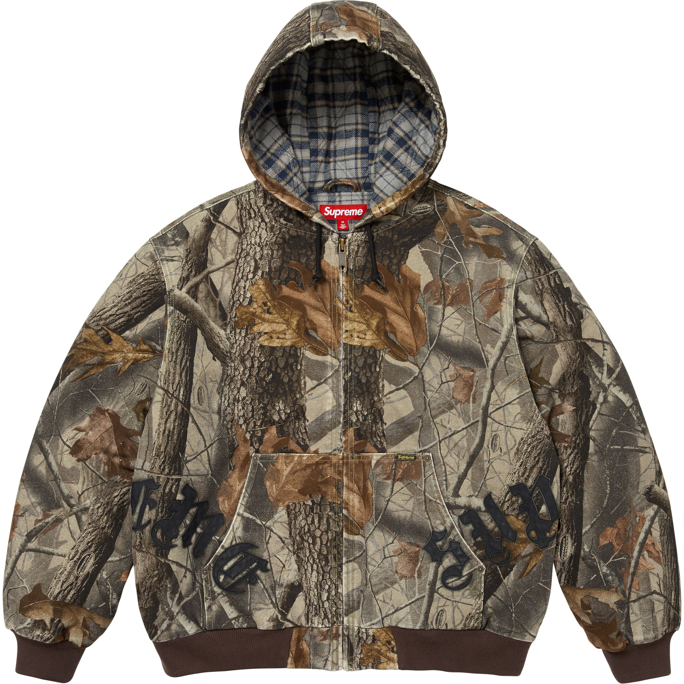 Leather Appliqué Hooded Work Jacket - Shop - Supreme
