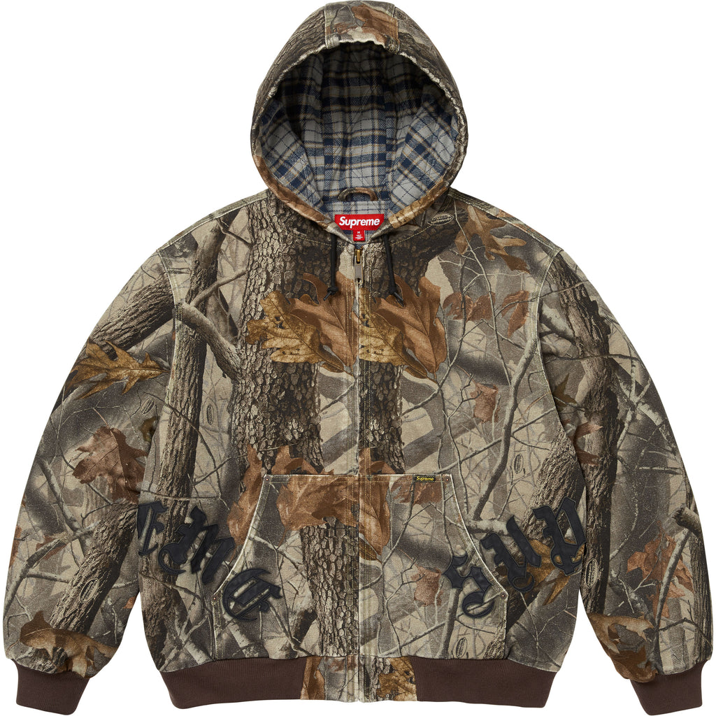 Leather Appliqué Hooded Work Jacket - Shop - Supreme