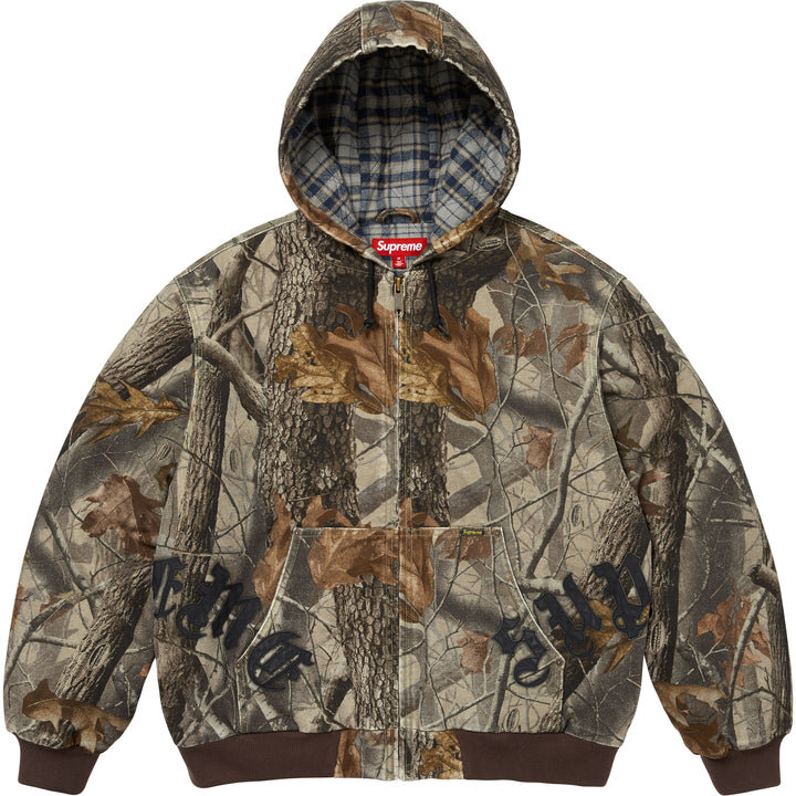 Leather Appliqué Hooded Work Jacket - Shop - Supreme