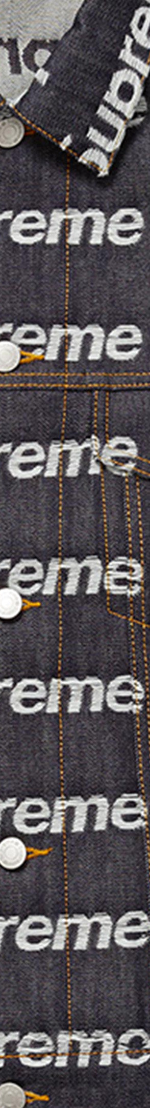 Jacquard Logos Denim Trucker Jacket-4