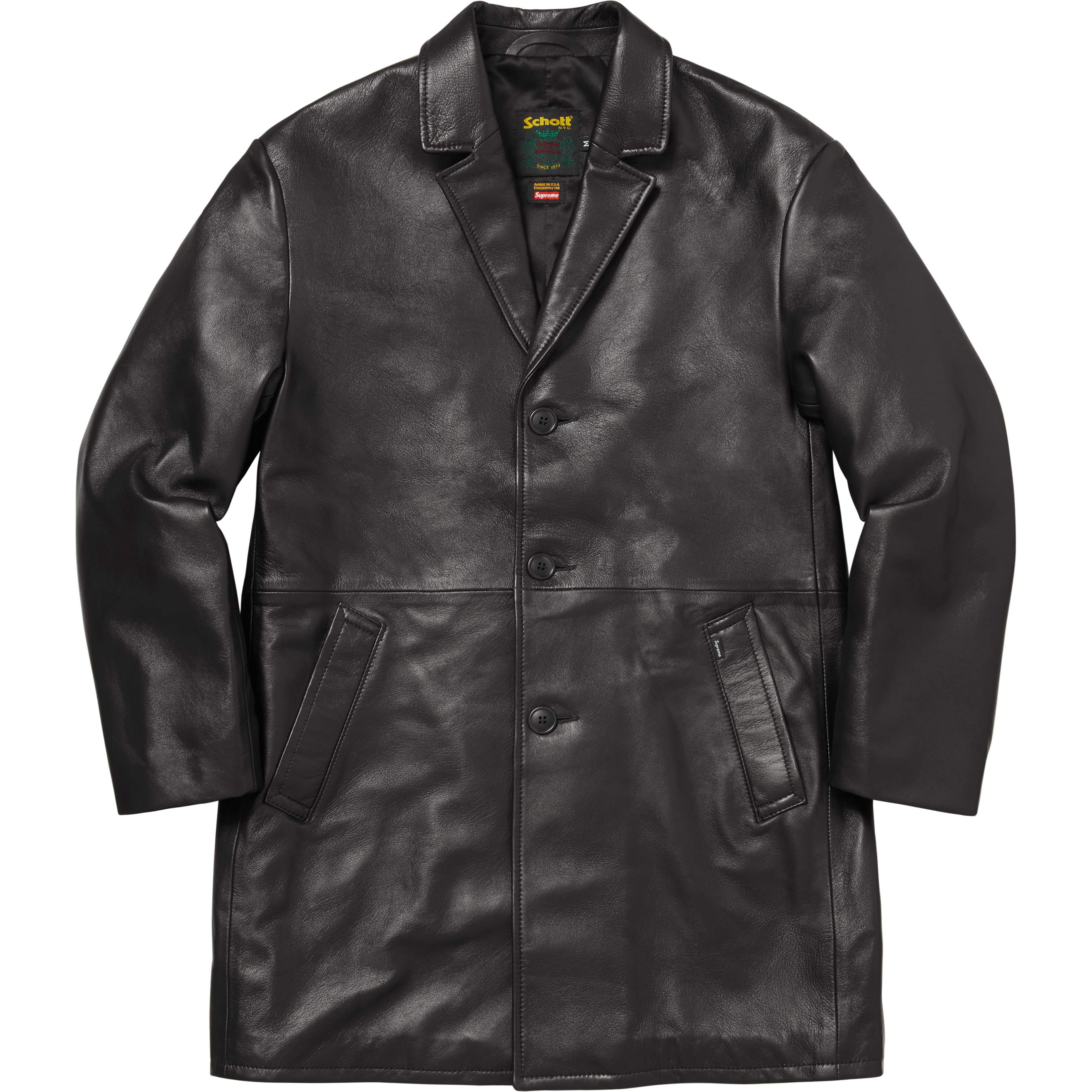 [max］Supreme/Schott Supreme®/Schott® Leather Overcoat - Shop - Supreme