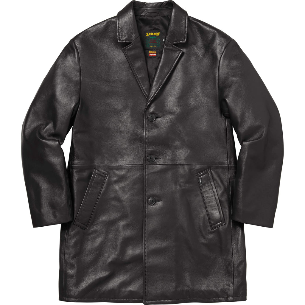 Supreme®/Schott® Leather Overcoat