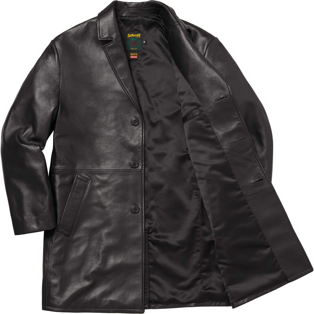 Supreme®/Schott® Leather Overcoat