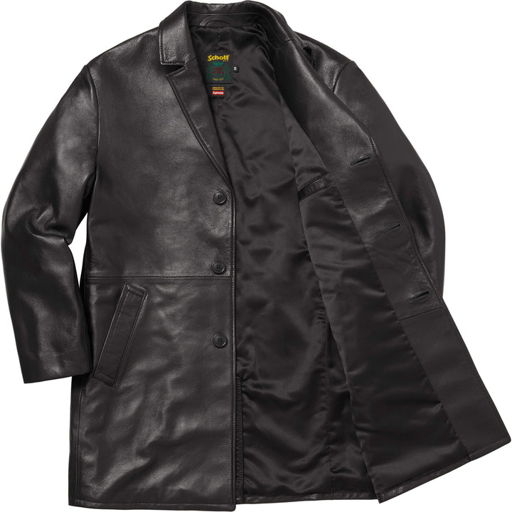 [max］Supreme/Schott Supreme®/Schott® Leather Overcoat - Shop - Supreme
