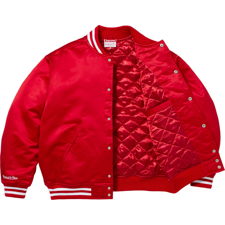 Supreme®/Mitchell & Ness Satin Varsity Jacket - Shop - Supreme