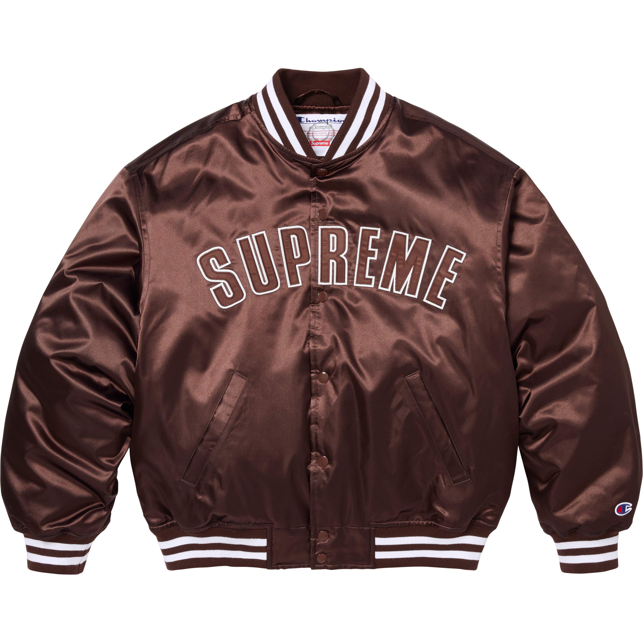 Supreme®/Champion® Satin Varsity Jacket - Shop - Supreme