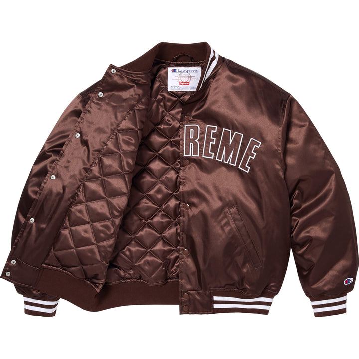 Supreme®/Champion® Satin Varsity Jacket - Shop - Supreme