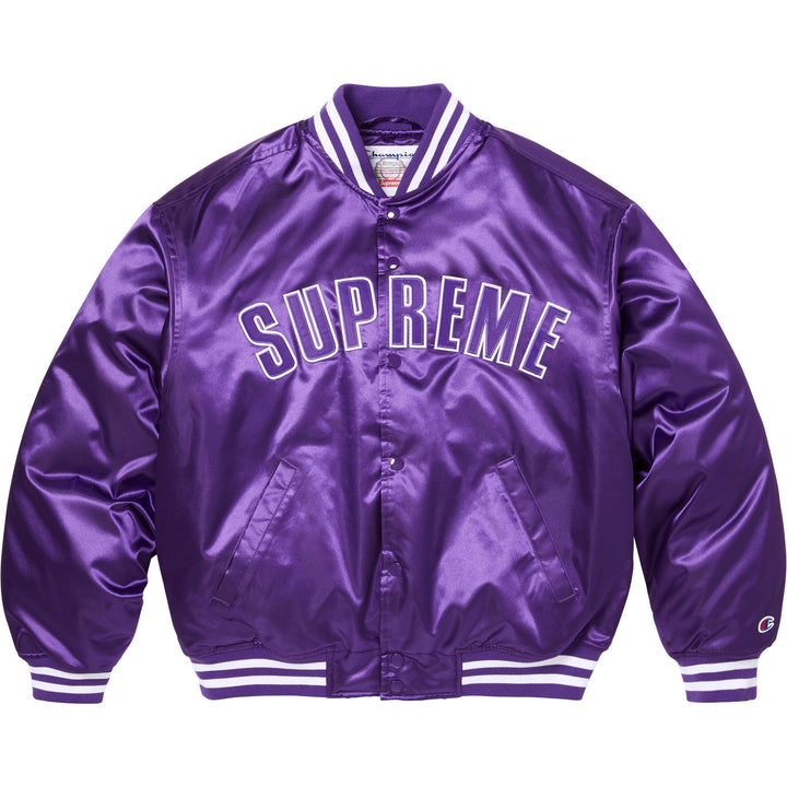 Supreme®/Champion® Satin Varsity Jacket - Shop - Supreme