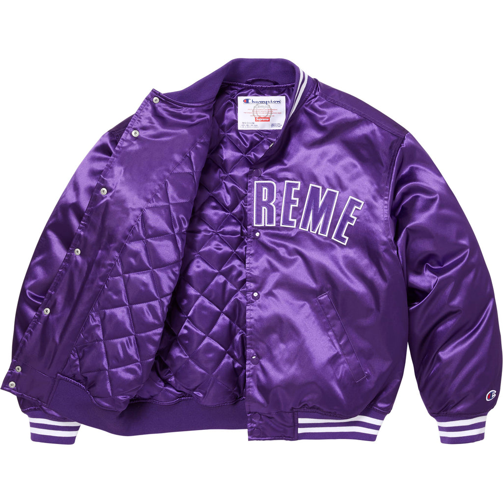Supreme®/Champion® Satin Varsity Jacket - Shop - Supreme