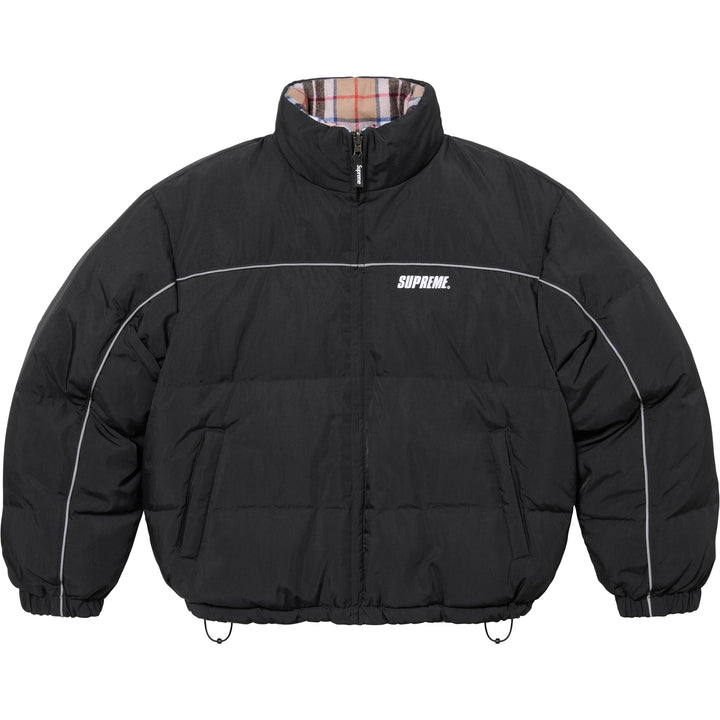 Supreme supreme ny reversible puffy jacket black online