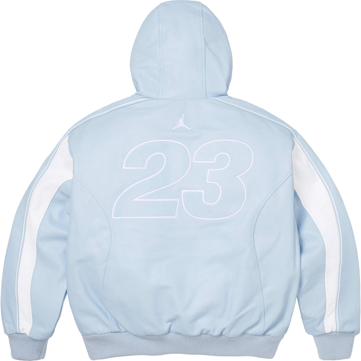Supreme®/Jordan® Hooded Leather Jacket - Shop - Supreme
