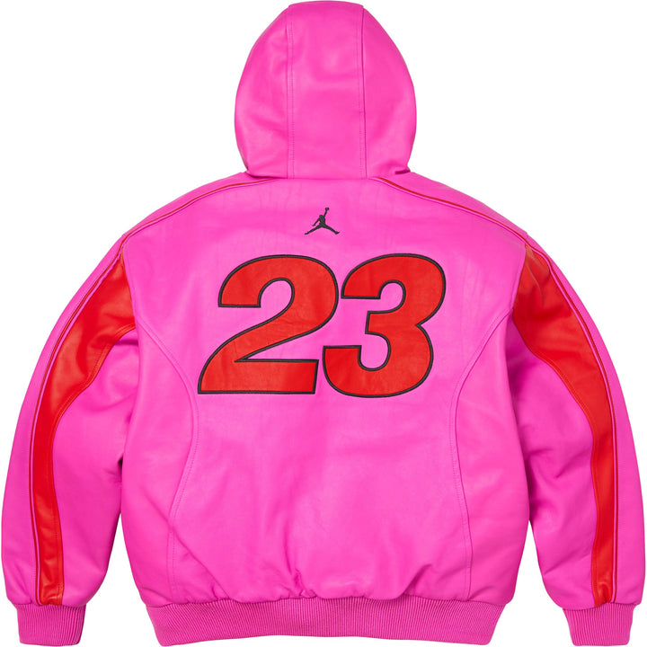 Supreme®/Jordan® Hooded Leather Jacket - Shop - Supreme
