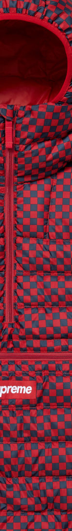 Micro Down Half Zip Hooded Pullover