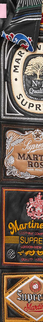 Supreme®/Martine Rose® Patchwork Labels Leather Jacket