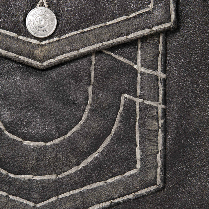 Supreme®/True Religion® Leather Trucker Jacket-9