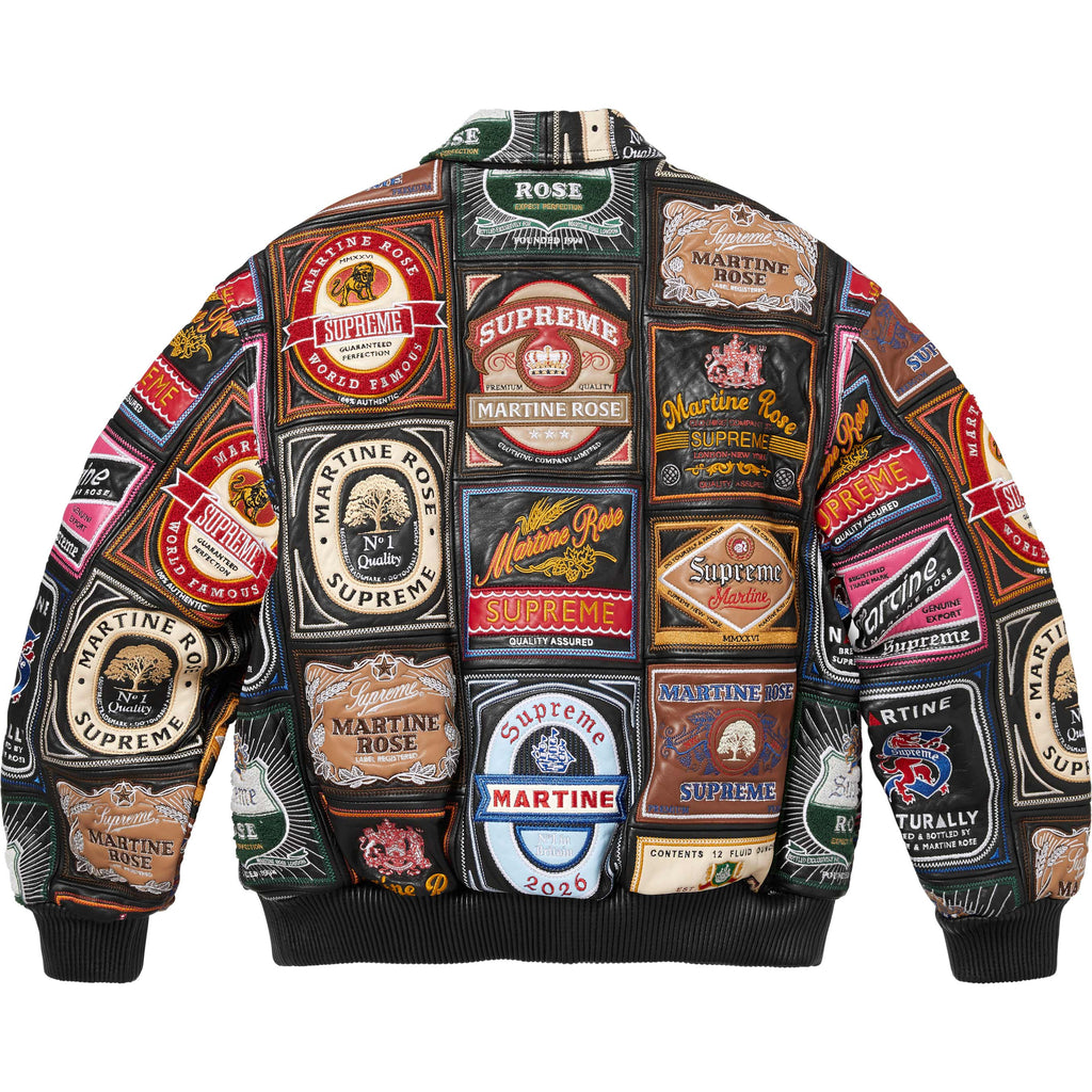 Supreme®/Martine Rose® Patchwork Labels Leather Jacket