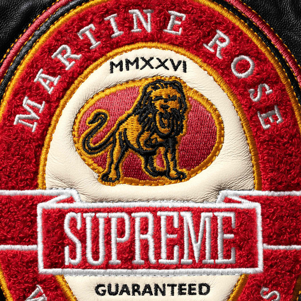 Supreme®/Martine Rose® Patchwork Labels Leather Jacket