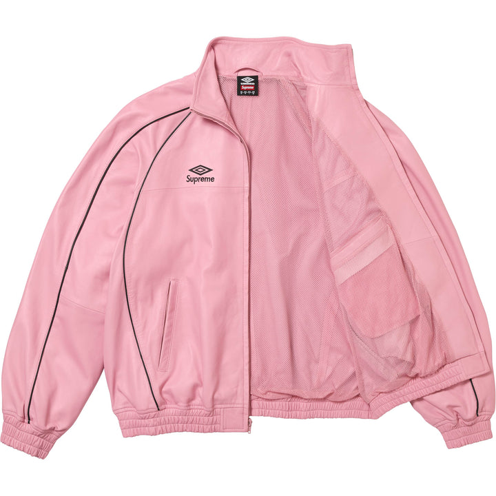 supreme umbro　トラックジャケット Supreme x umbro Leather Track Jacketネイビー - メルカリ