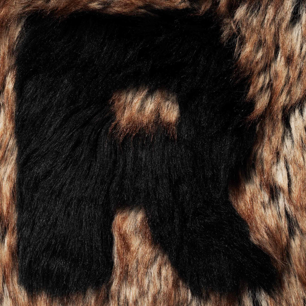 Reversible Faux Fur Hooded Work Jacket