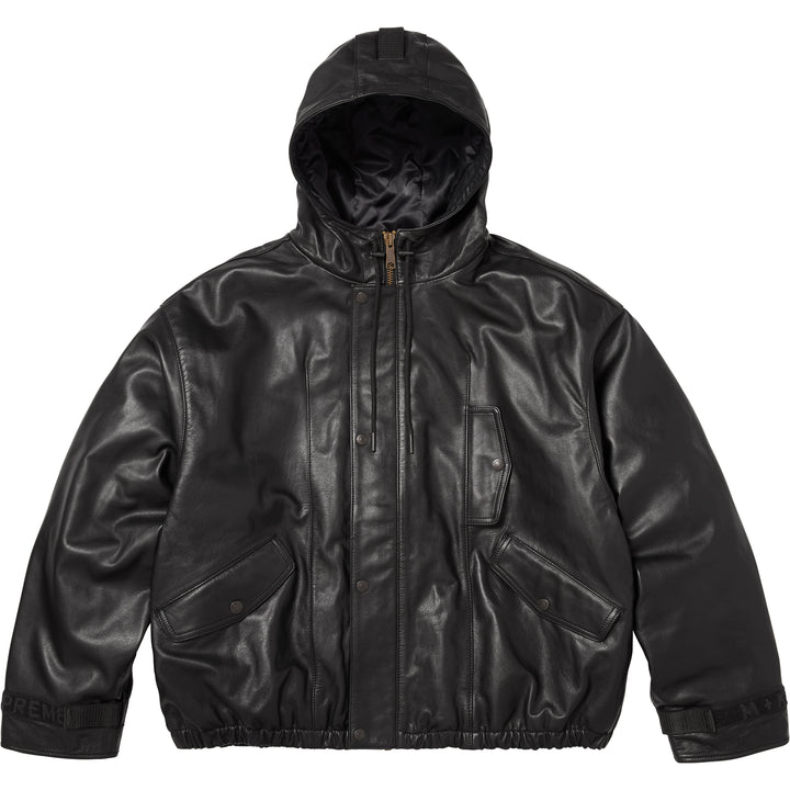 【公式】フジのお歳暮・冬ギフト Girbaud François + Supreme®/Marithé Hooded Flight Leather ジャケット・アウター