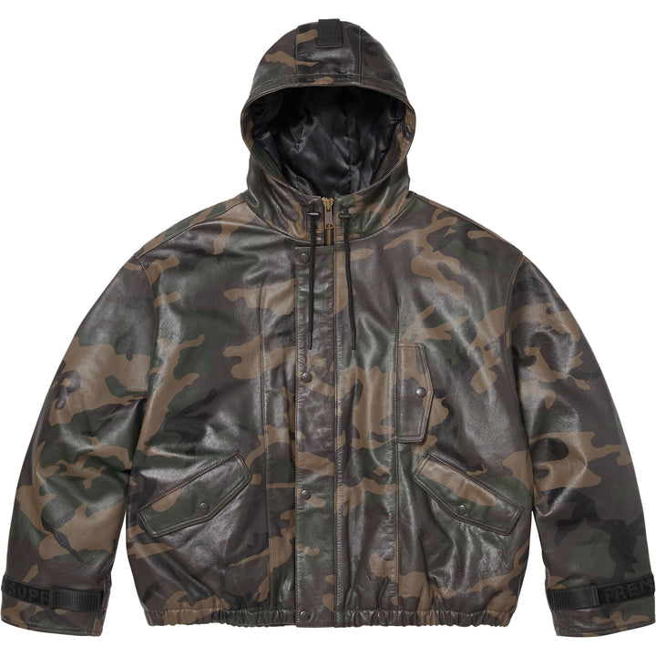 Supreme®/Marithé + François Girbaud Hooded Leather Flight Bomber 