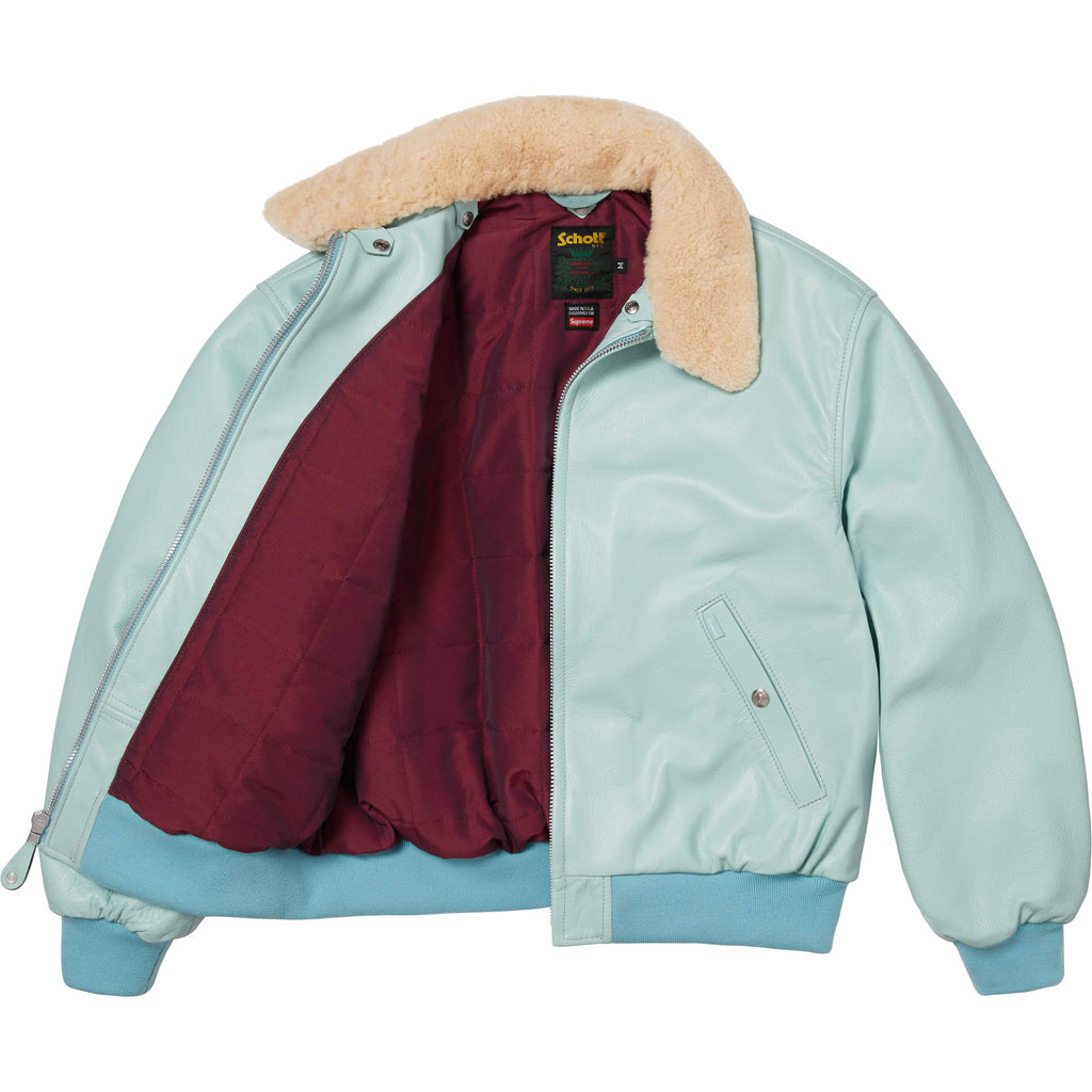 Supreme®/Schott® Shearling Collar Bomber Jacket