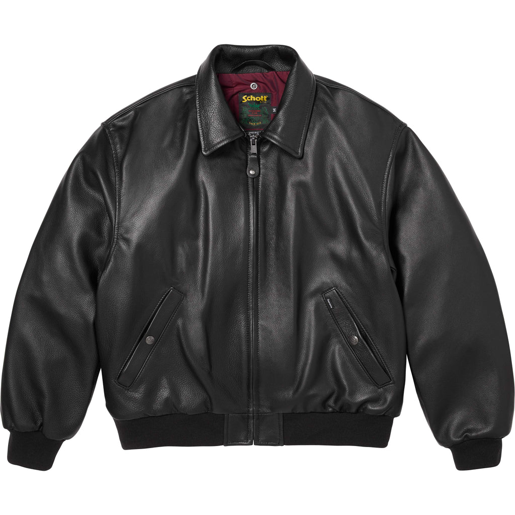 Supreme®/Schott® Shearling Collar Bomber Jacket