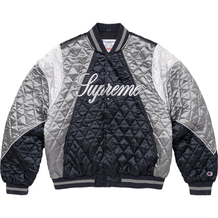 Supreme®/Champion® Quilted Satin Varsity Jacket - Shop - Supreme