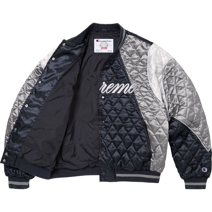 ジャケット・アウター Supreme 15ss Mesh Varsity Jacket Black S Supreme®/Champion® Quilted Satin Varsity Jacket - Shop - Supreme