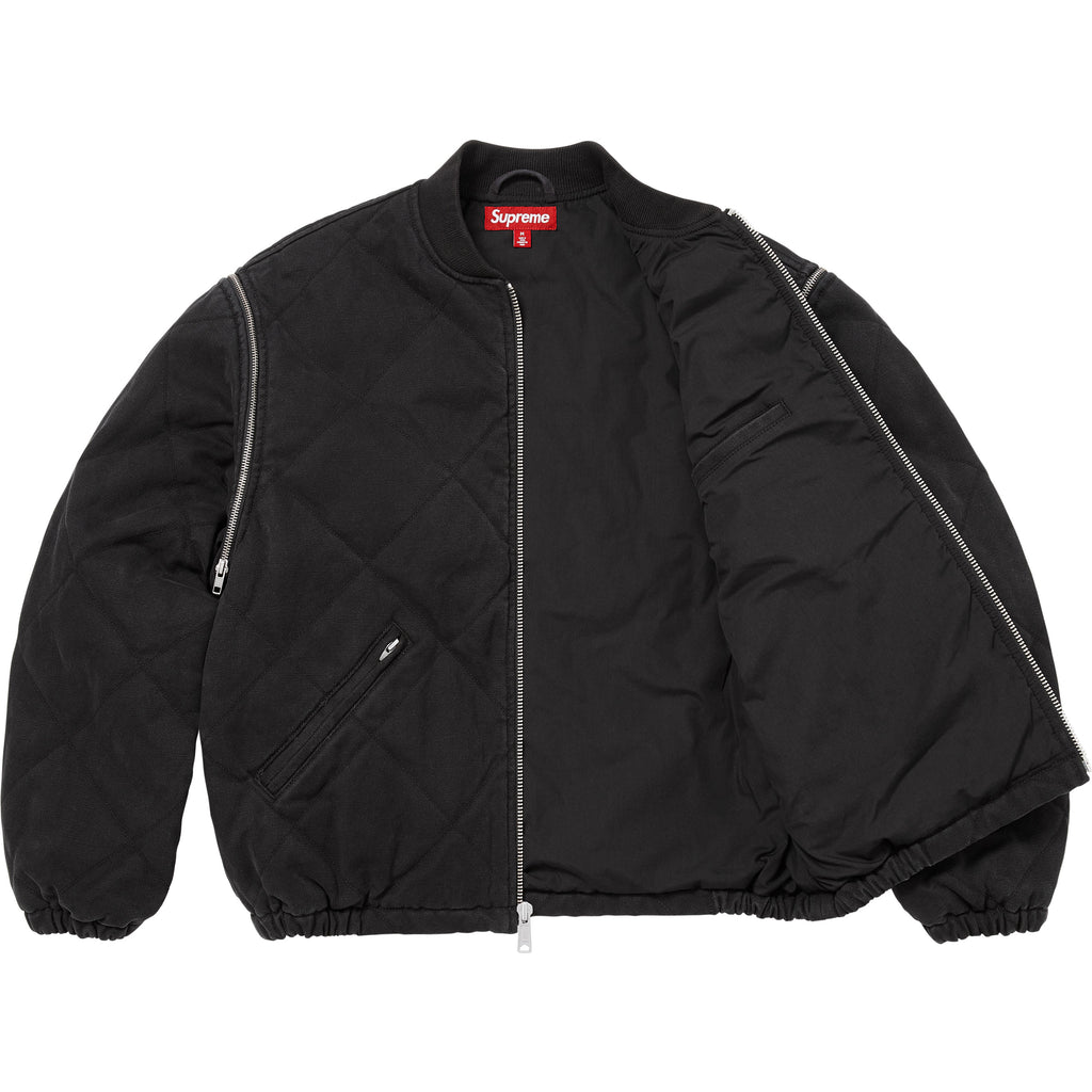 Zip-Off Sleeve Quilted Bomber Jacket - Shop - Supreme