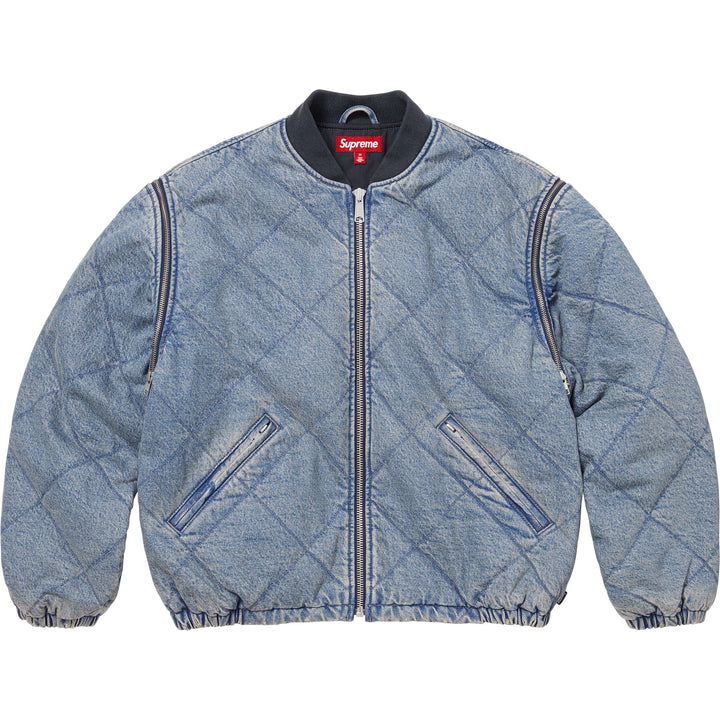 Zip-Off Sleeve Quilted Bomber Jacket - Shop - Supreme