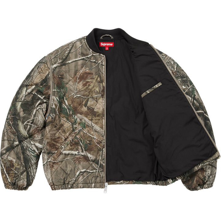 Zip-Off Sleeve Quilted Bomber Jacket - Shop - Supreme