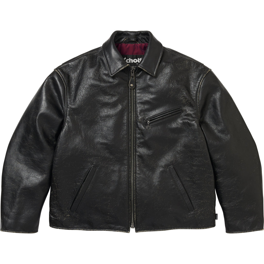 Supreme®/Schott® Distressed Leather Jacket