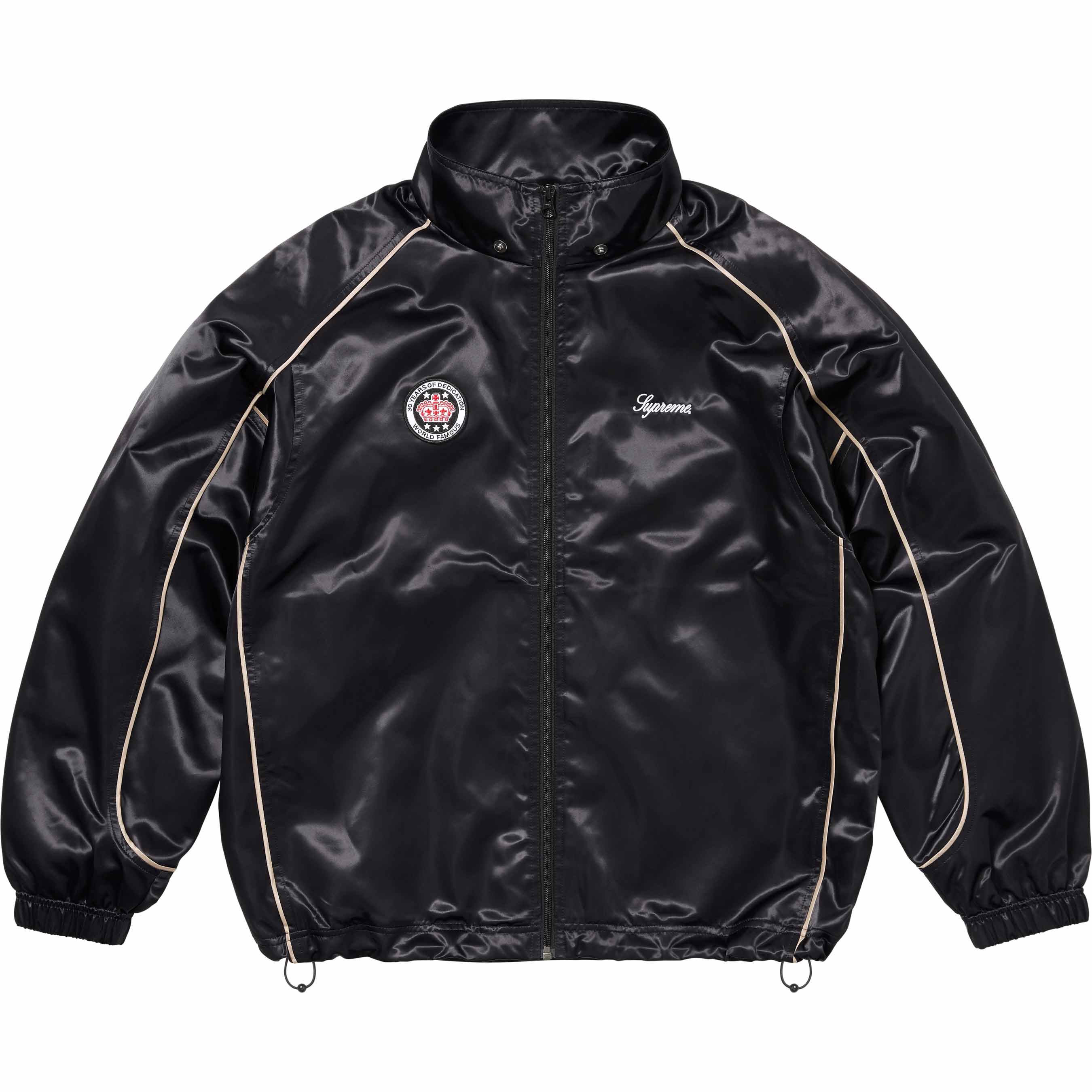 Supreme Satin Hooded Track Jacket BLACKサイズ感についてですが