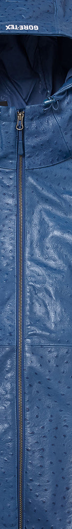 Gore-Tex Ostrich Embossed Leather Jacket - Image 5