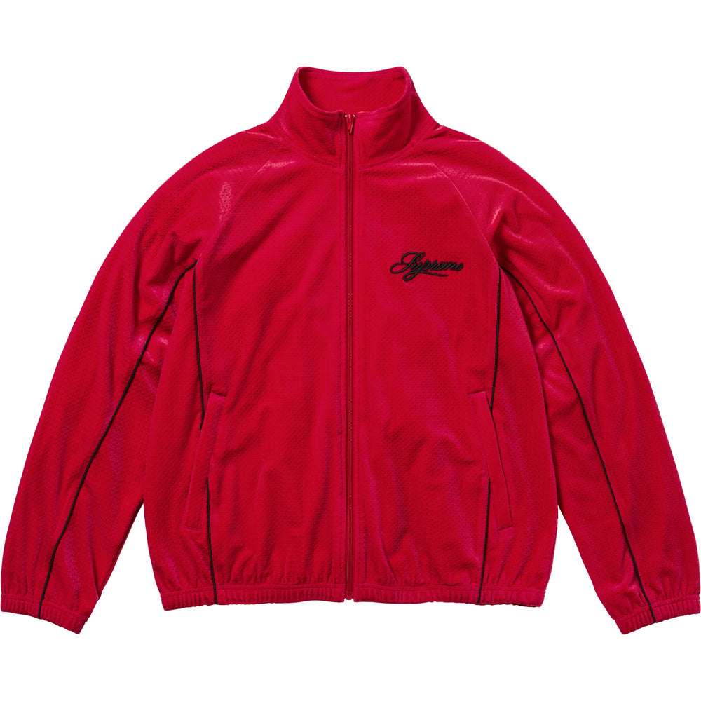 Velour Mesh Track Jacket