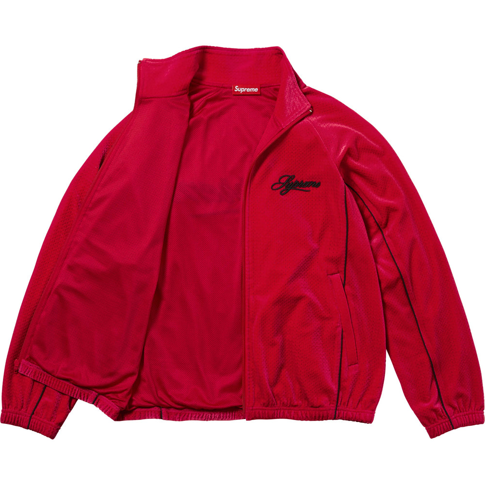Velour Mesh Track Jacket - Image 2