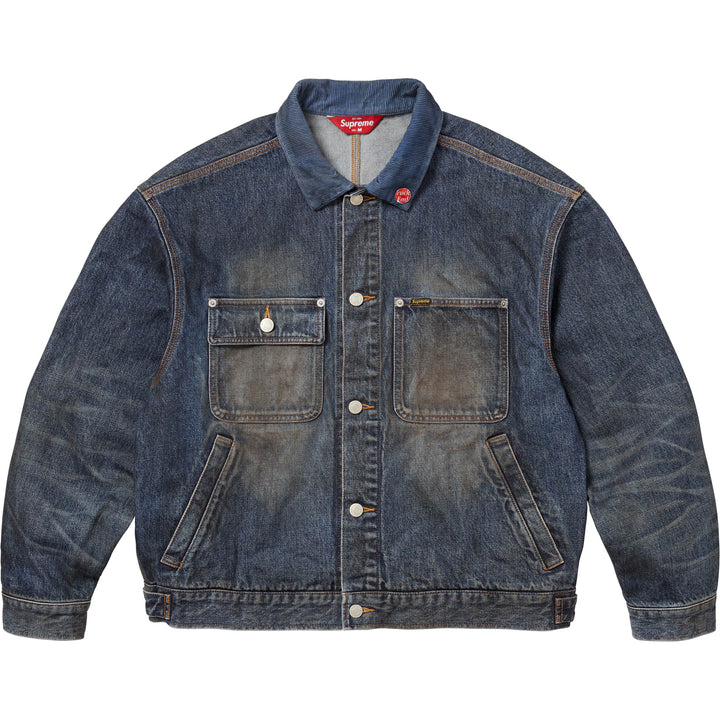 ジャケット・アウター 24fw Supreme Selvedge Trucker Jacket XL Supreme Distressed Selvedge Trucker Jacket (FW24) - $368