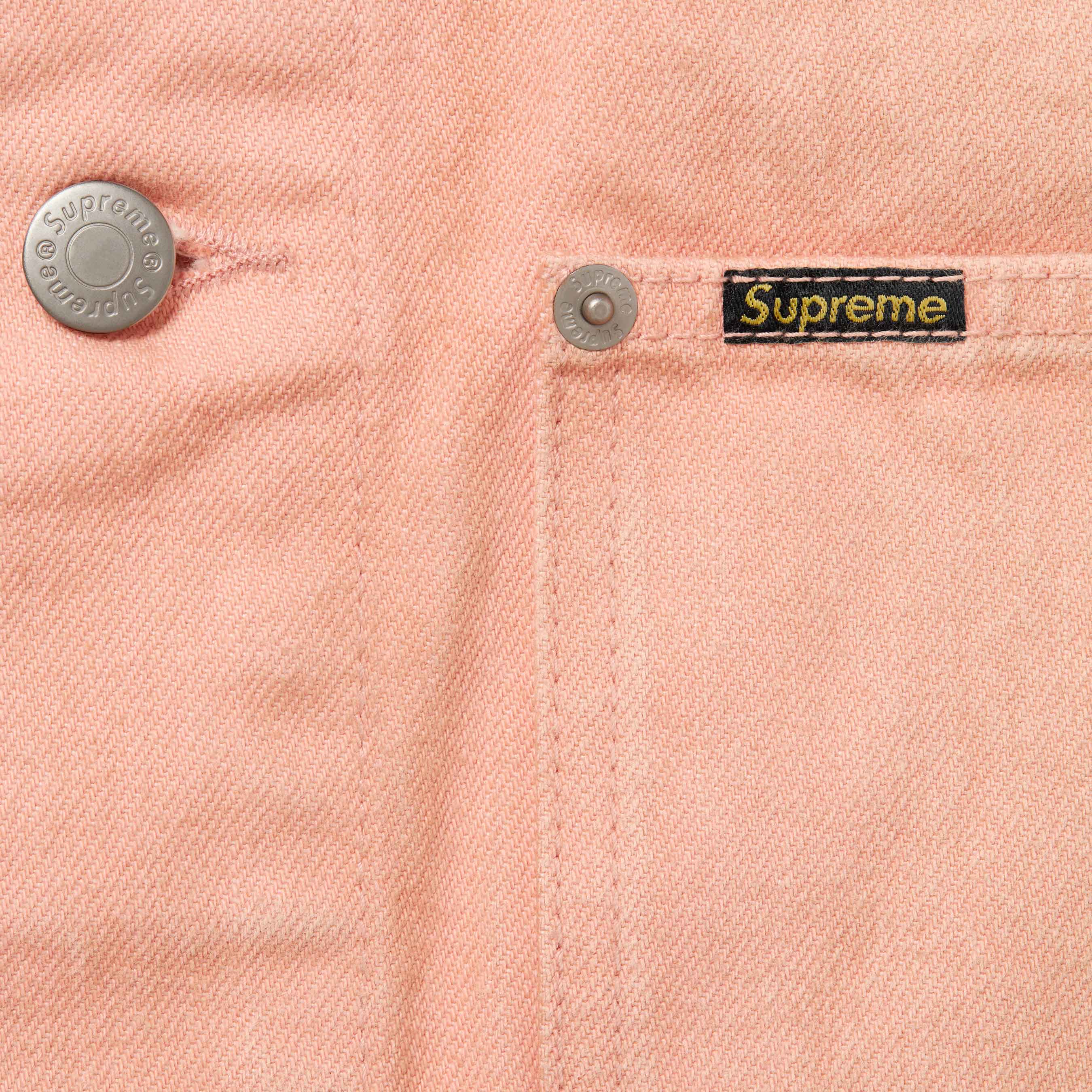Supreme 25FW Distressed Selvedge Trucker Jacket