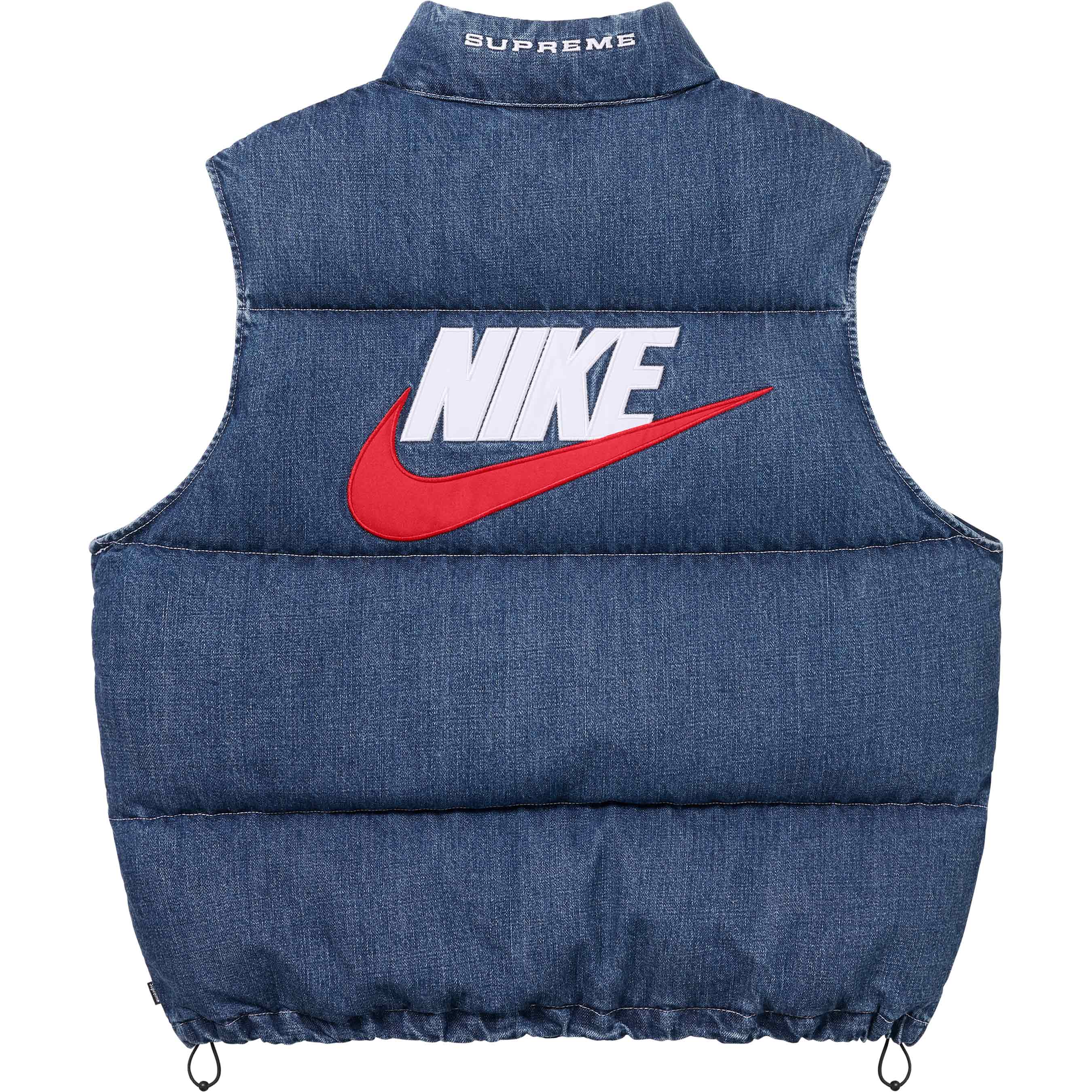 Supreme®/Nike® Denim Puffer Vest - Shop - Supreme