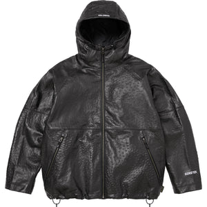 Gore-Tex Ostrich Embossed Leather Jacket