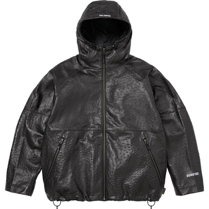 Gore-Tex Ostrich Embossed Leather Jacket