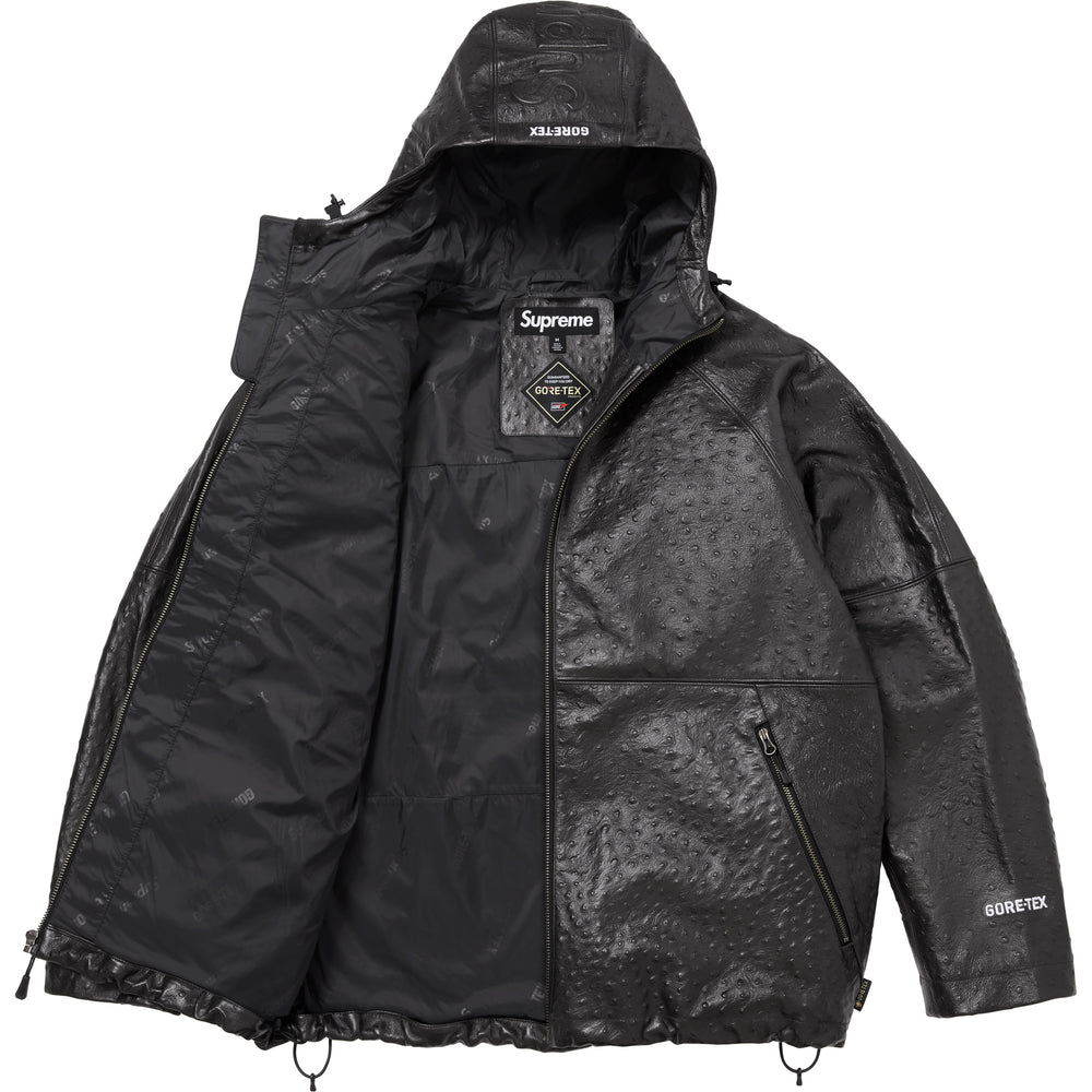 Gore-Tex Ostrich Embossed Leather Jacket - Image 2