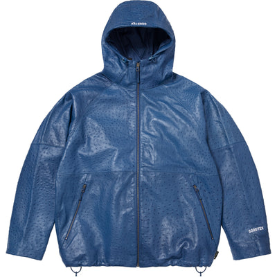 Gore-Tex Ostrich Embossed Leather Jacket