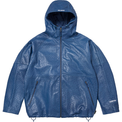 Gore-Tex Ostrich Embossed Leather Jacket