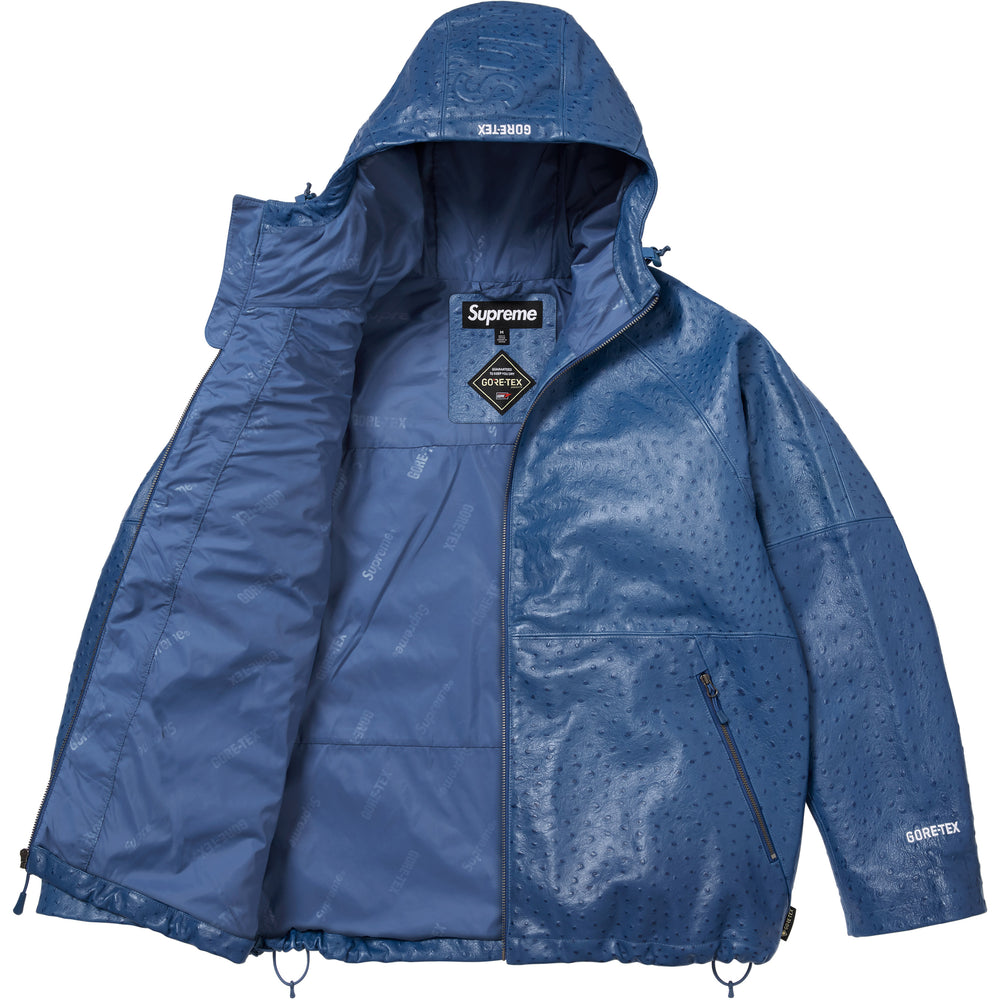 Gore-Tex Ostrich Embossed Leather Jacket - Image 2
