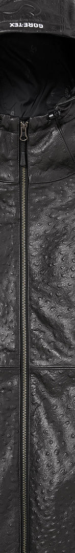 GORE-TEX Ostrich Embossed Leather Jacket